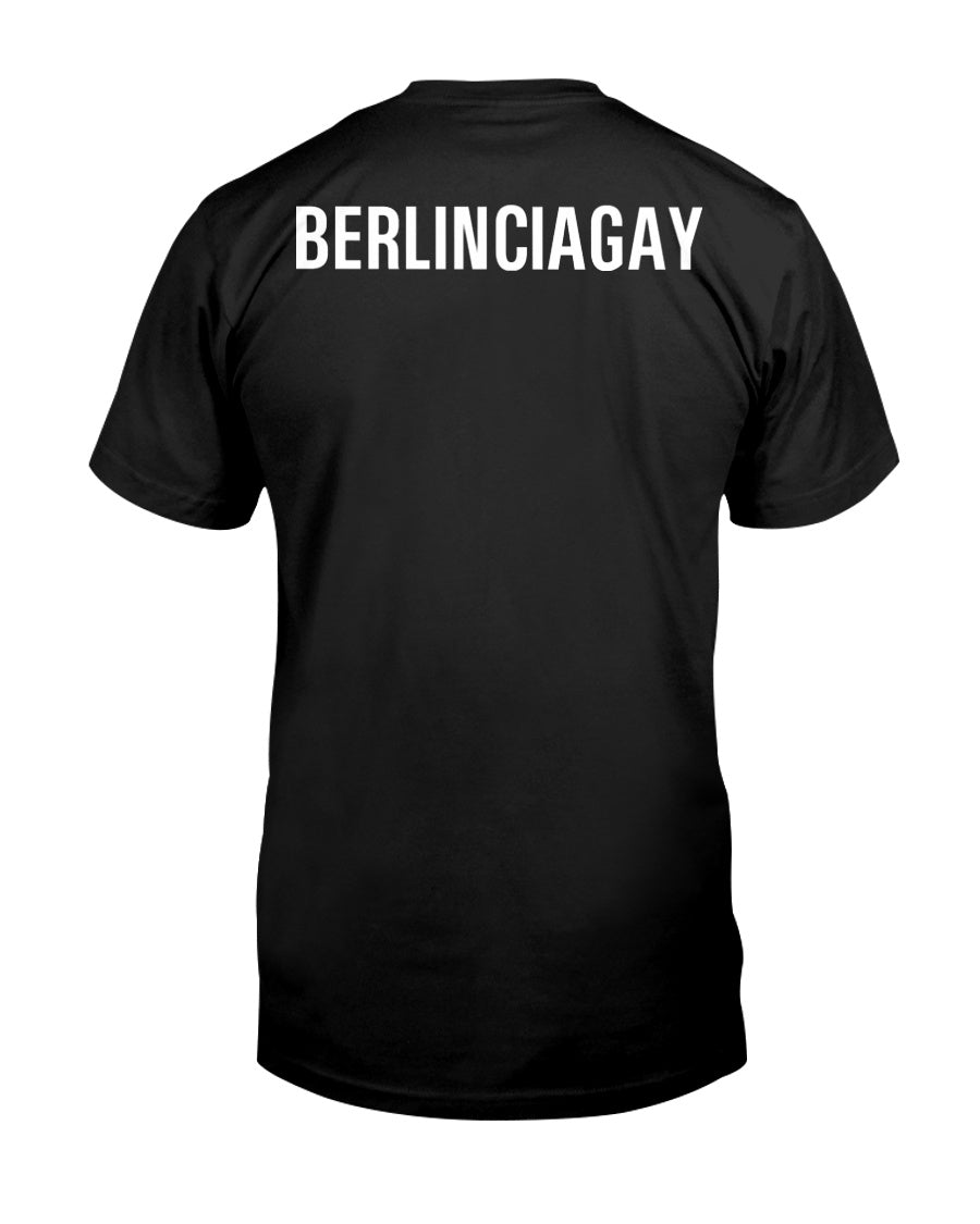 BERLINCIAGAY Organic Shirt Schwarz - Detailansicht nachhaltiges T-Shirt Berlin